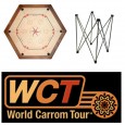 PACK CARROM W.C.T. HEXAGONAL 100 CM