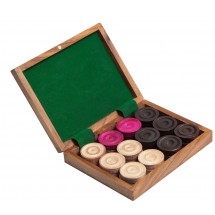 Boite de pions en bois Break to finish