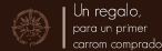 Un regalo ofrecido por el primer pedido